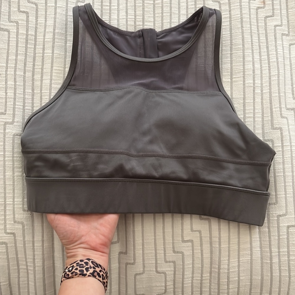 Zyia All Star Bra Grey Mesh Pads Large